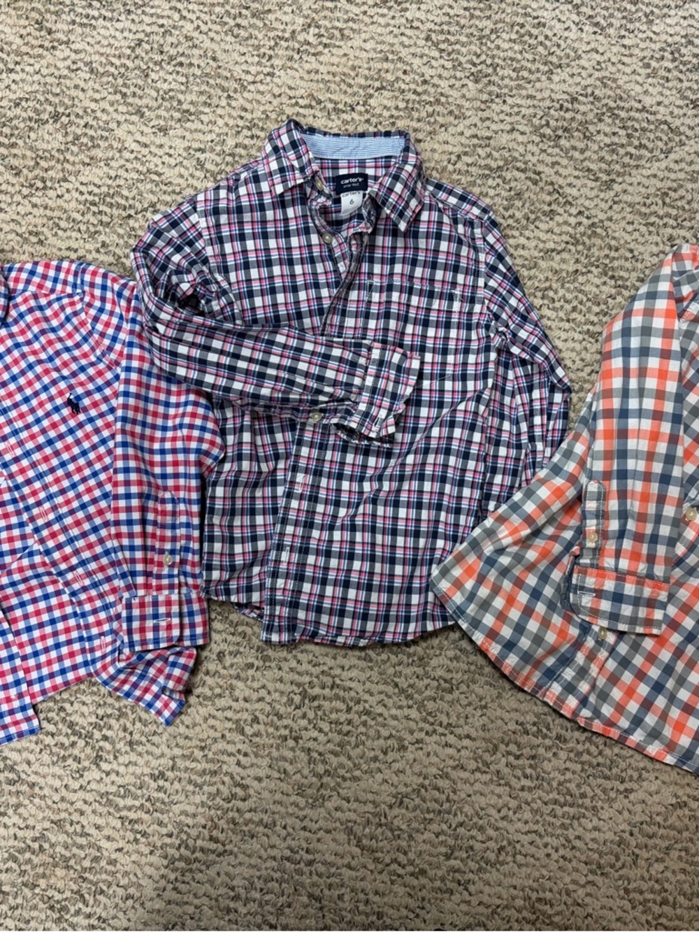 Ralph Lauren, Carters and OshKosh Gingham Button-Down Shirts (lot)